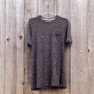 Men's Merino Hemp Blend Pocket Tee, Medium, Black Heather